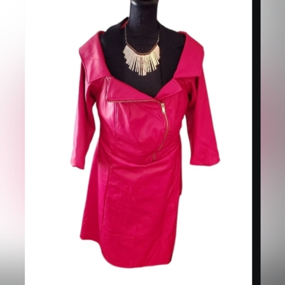 Ashley Stewart Red Off-Shoulder Midi Dress 14